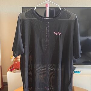 Black ‘boy bye’ Sheer Tee